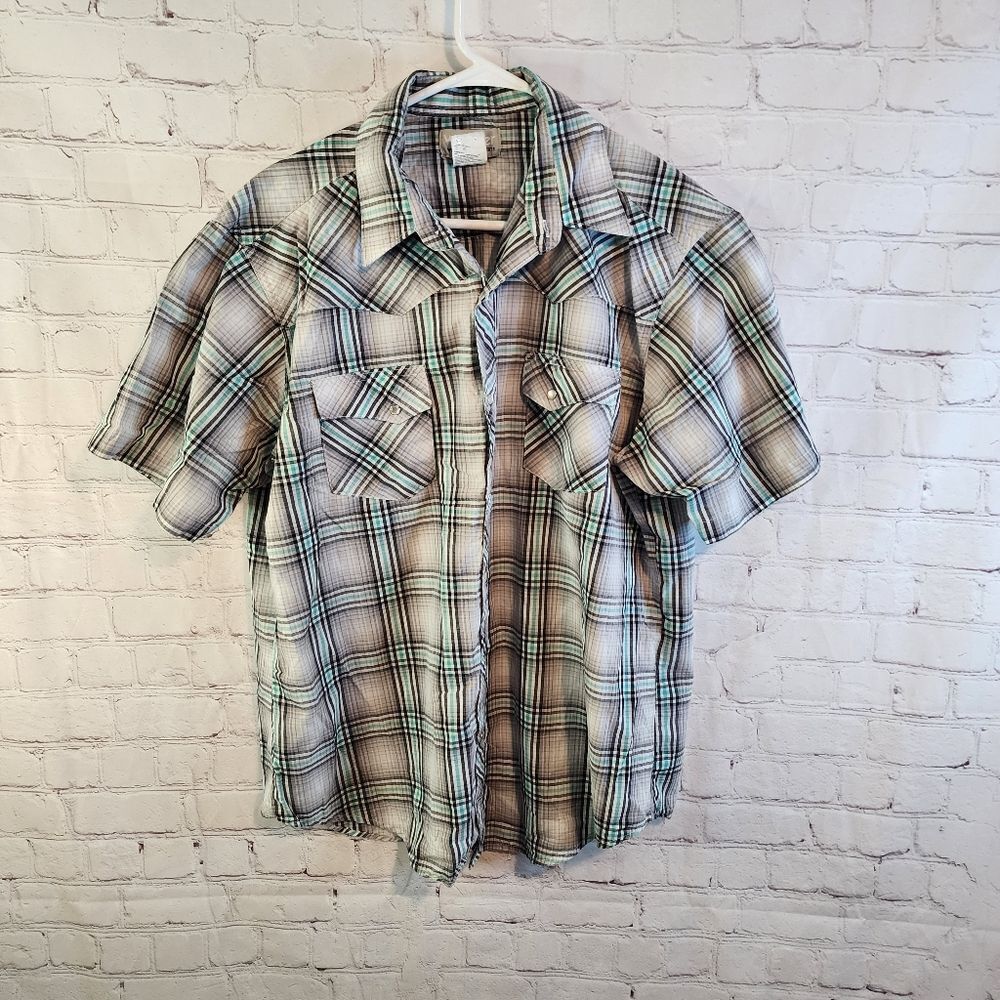 Men's Wrangler button down shirt, size XL